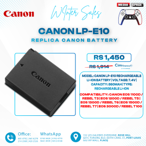 LP-E10 Camera Battery for Canon EOS 1100D 1200d 1300d Kiss X50 X70 X80 Rebel T3 T5