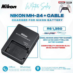 Nikon MH-24 Quick Charger EN-EL14 Li-ion Battery