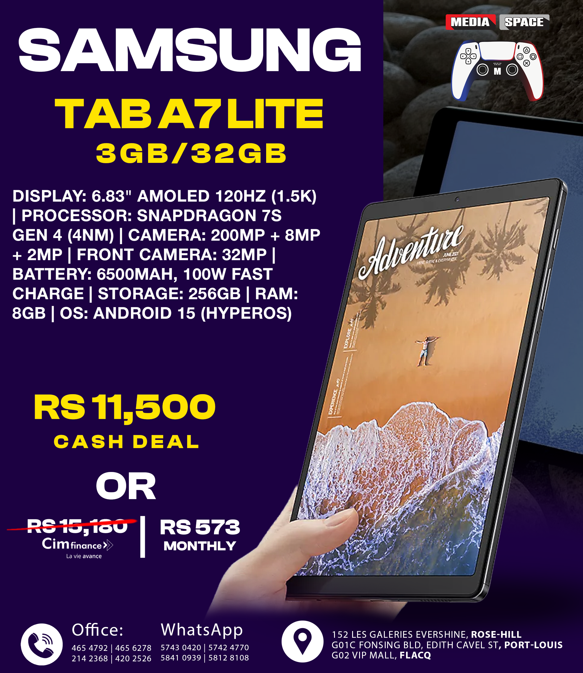 Samsung Galaxy Tab A7 Lite sim