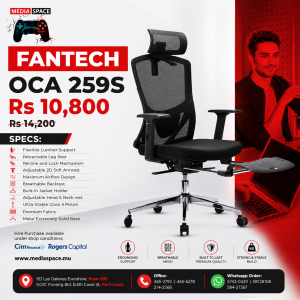 Fantech OC-A258S Ergonomics Design Office Chair with footrest