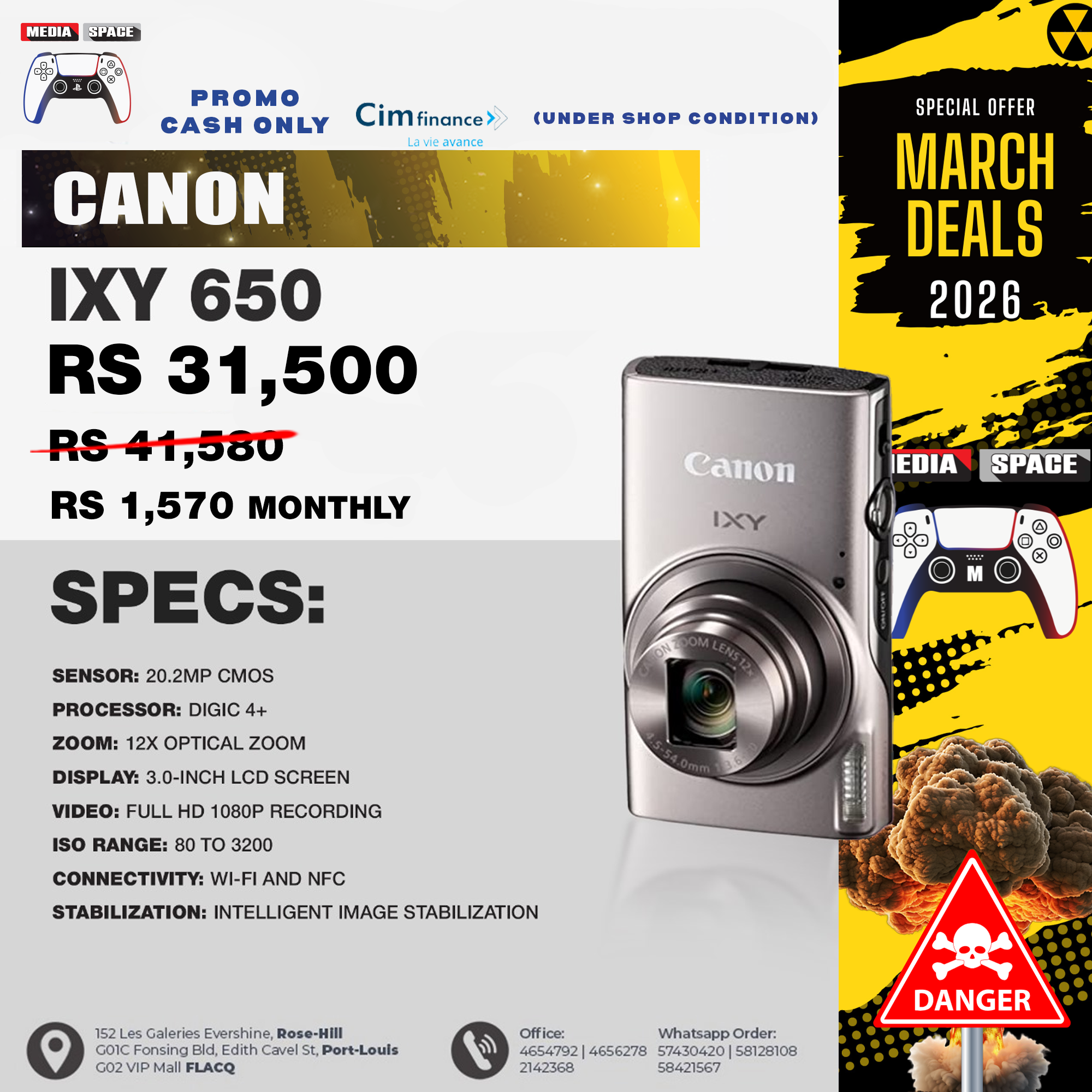 Canon IXY 650 - MediaSpace