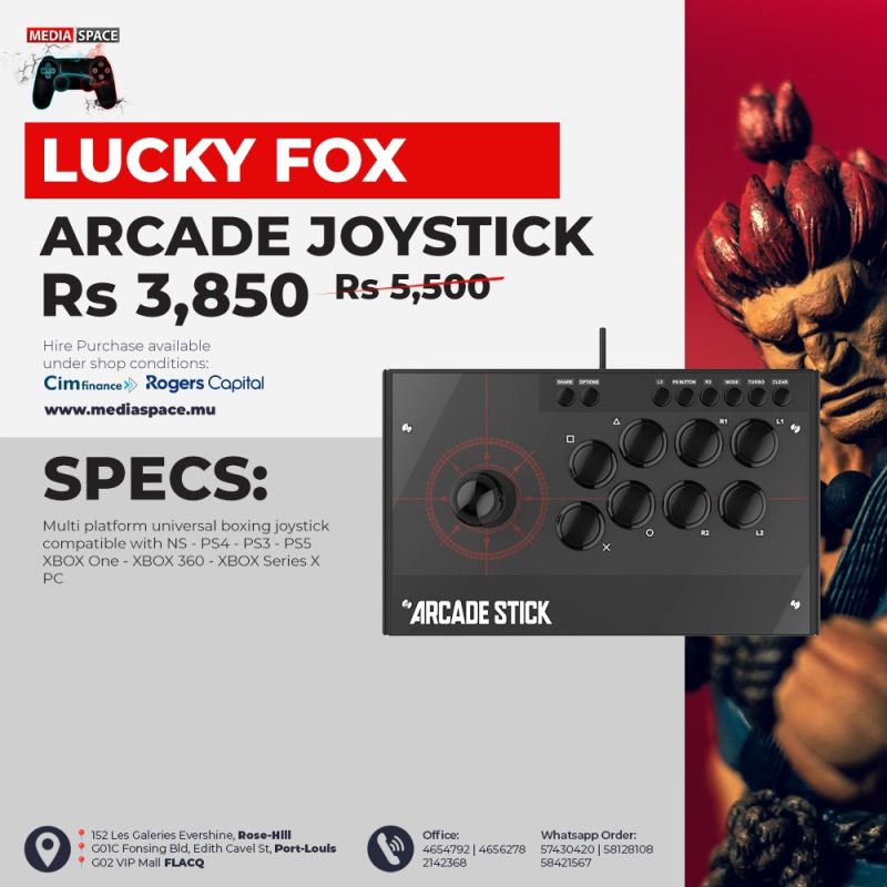 LUCKY FOX ARCADE JOYSTICK - MediaSpace