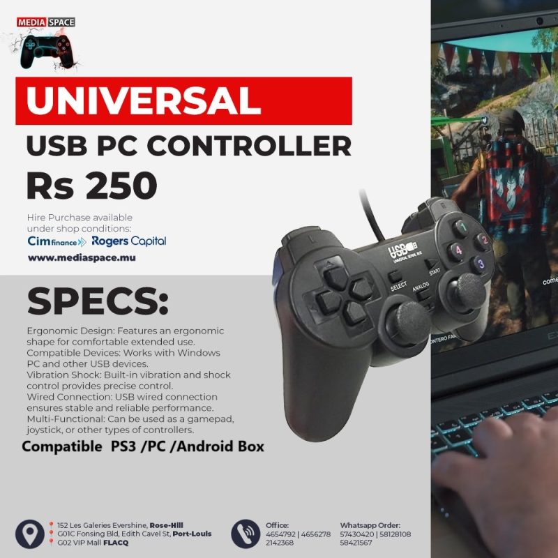 Desktop Computer Usb Accessory Control UNIVERSAL USB PC CONTROLLER - MediaSpace