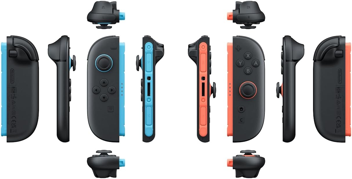 Nintendo Switch 2 Controller Joy Con 2 (L)/(R) Light Blue Light Red ...