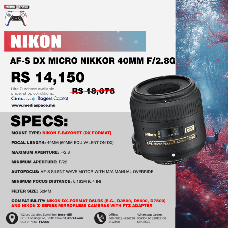 Nikon AF-S DX 40mm f/2.8G Micro Lens (close ups) - MediaSpace