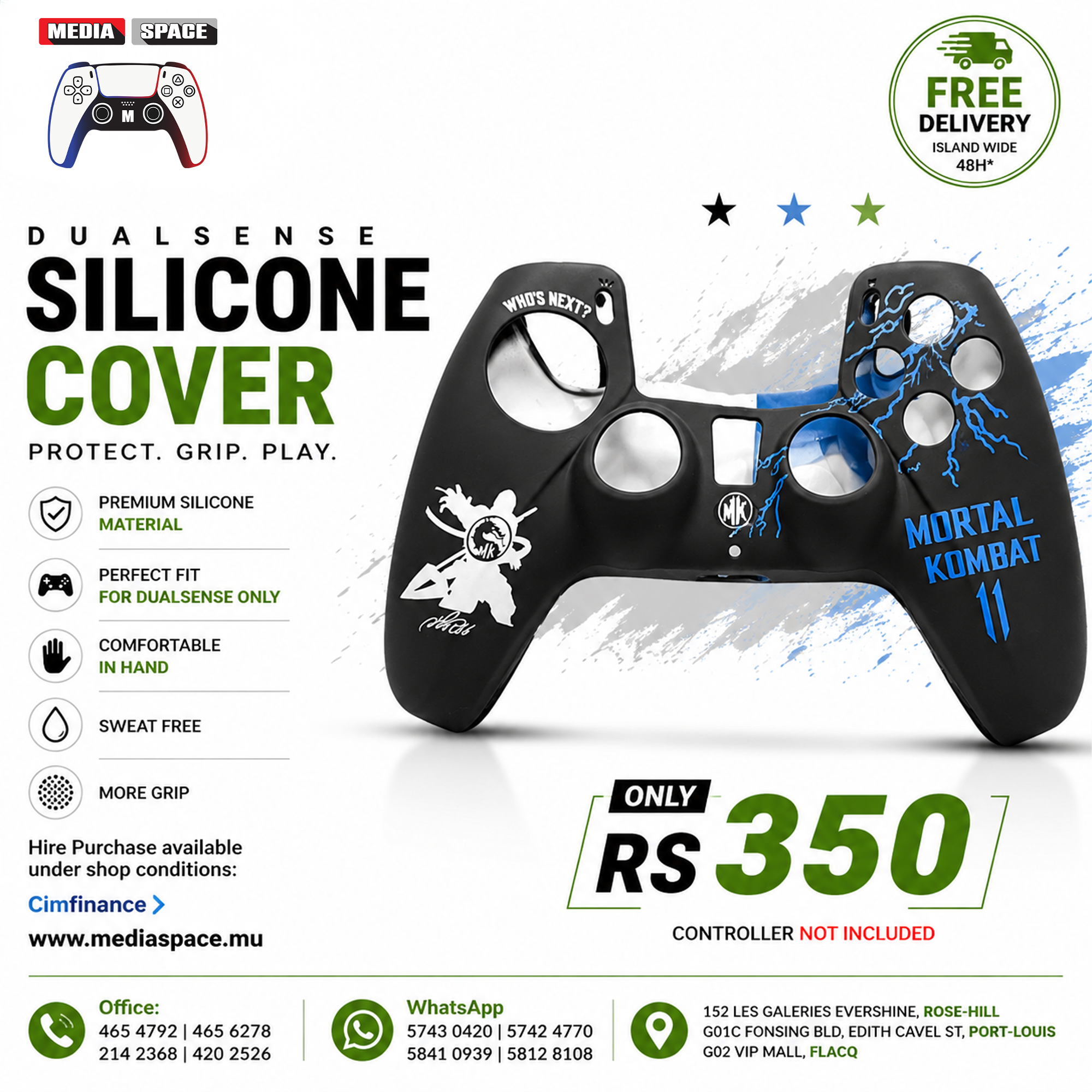 Protective Cover Silicone For Playstation 5 PS5 Dualsense - Image 3