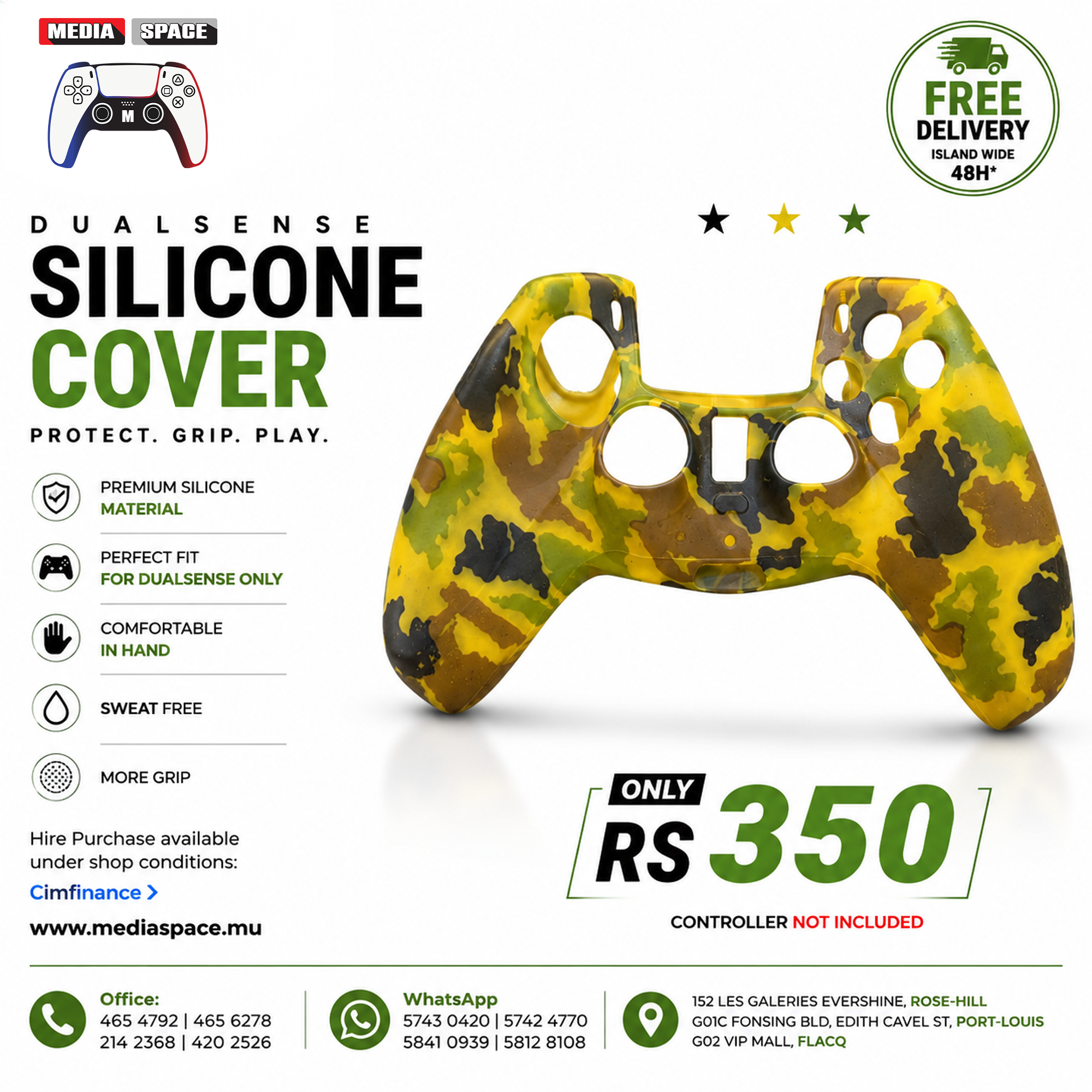 Protective Cover Silicone For Playstation 5 PS5 Dualsense - Image 2