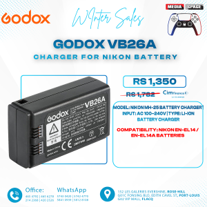 Godox VB26B Speedlight Flash Battery for V1 V1C V1N V1S V1F V1O V850III V860III V860III-C V860III-N V860III-S Speedlite Flash