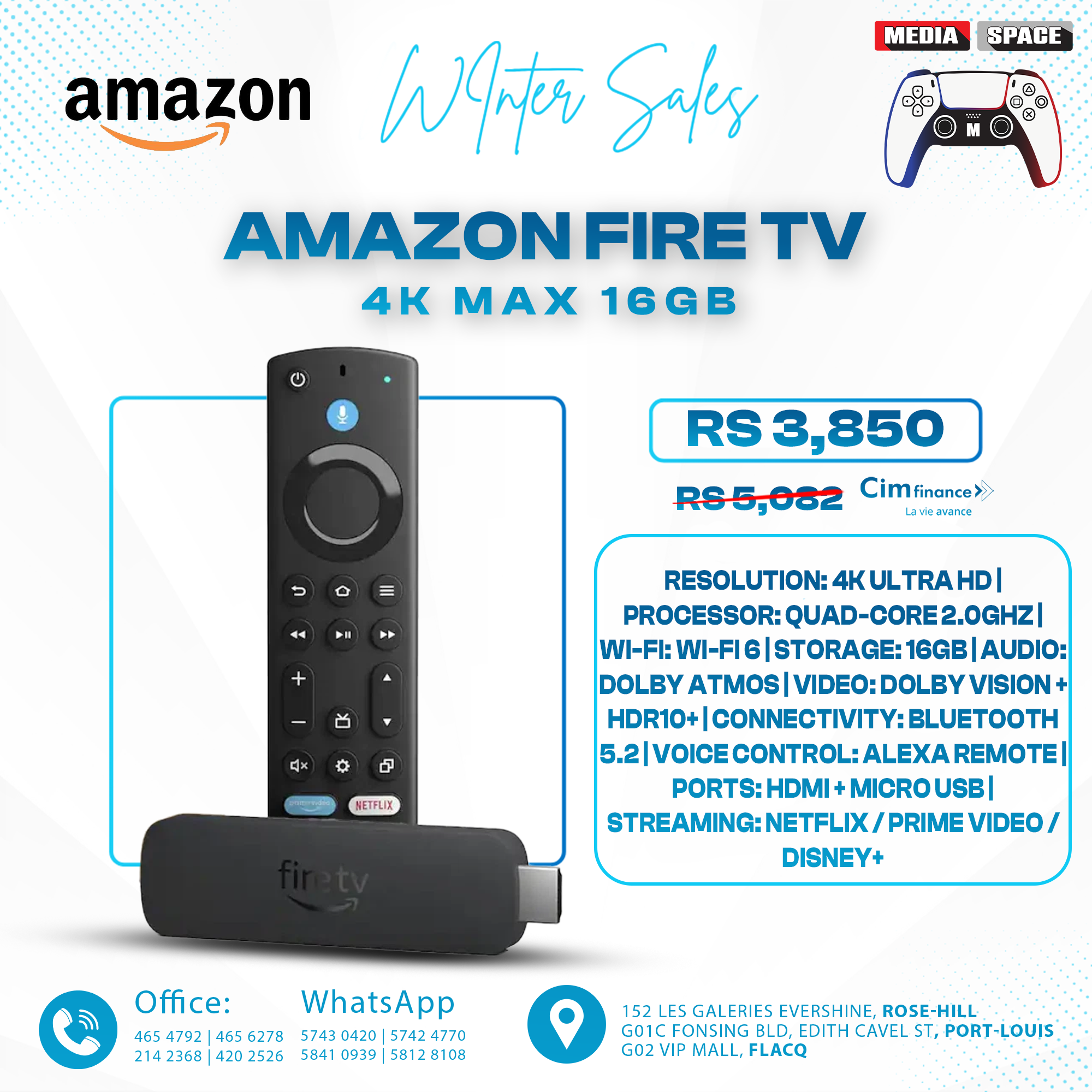 Amazon Fire TV Stick 4K Max our most powerful 4K streaming stick