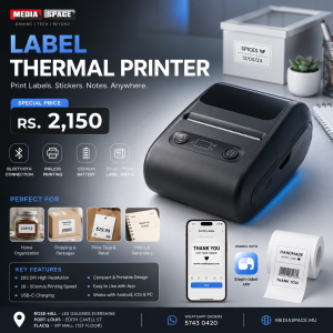 Thermal Label Printer Thermal Label Maker Bluetooth-Compatible Label Machine Pocket Sticker Printer for Barcode Address Labeling