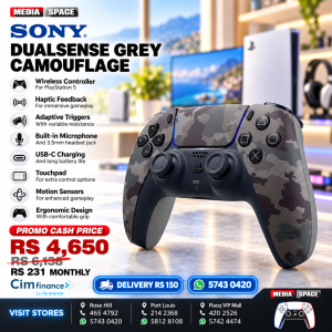 Sony PS5 Dualsense- Grey Camouflage Controller