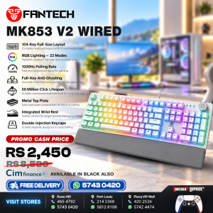 FANTECH MAXPOWER MK853 V2 MECHANICAL GAMING KEYBOARD - WHITE