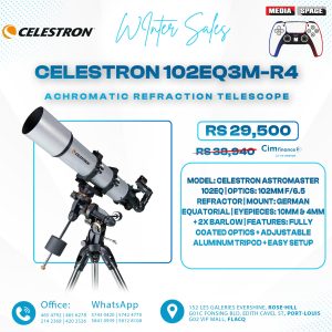 Celestron 102EQ3M-R4 Achromatic Refraction Telescope High definition large aperture professional star viewing deep space