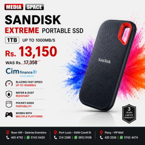 SanDisk Extreme 1tb Portable SSD - Up to 1050MB/s, USB-C, USB 3.2 Gen 2