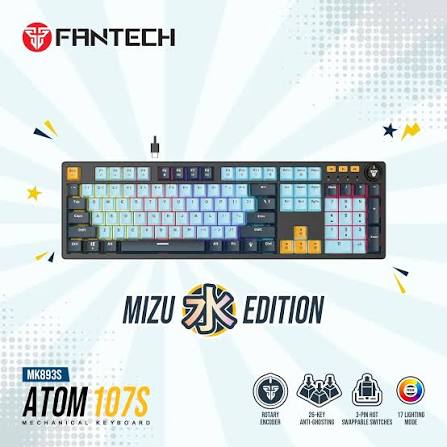 FANTECH ATOM107S MK893S MECHANICAL GAMING KEYBOARD MIZU EDITION SKY BLUE - Image 3