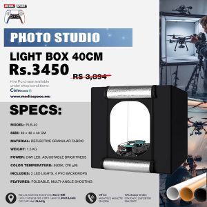 Lightbox Folding Photo Studio Light Box Photograph 40cm x 40cm
