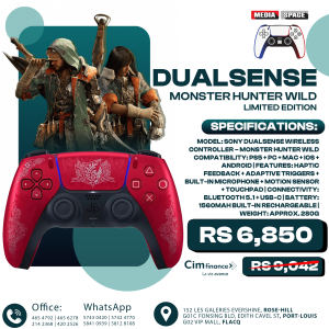 PlayStation Wireless DualSense Controller for PS5 - Monster Hunter Wilds Limited Edition