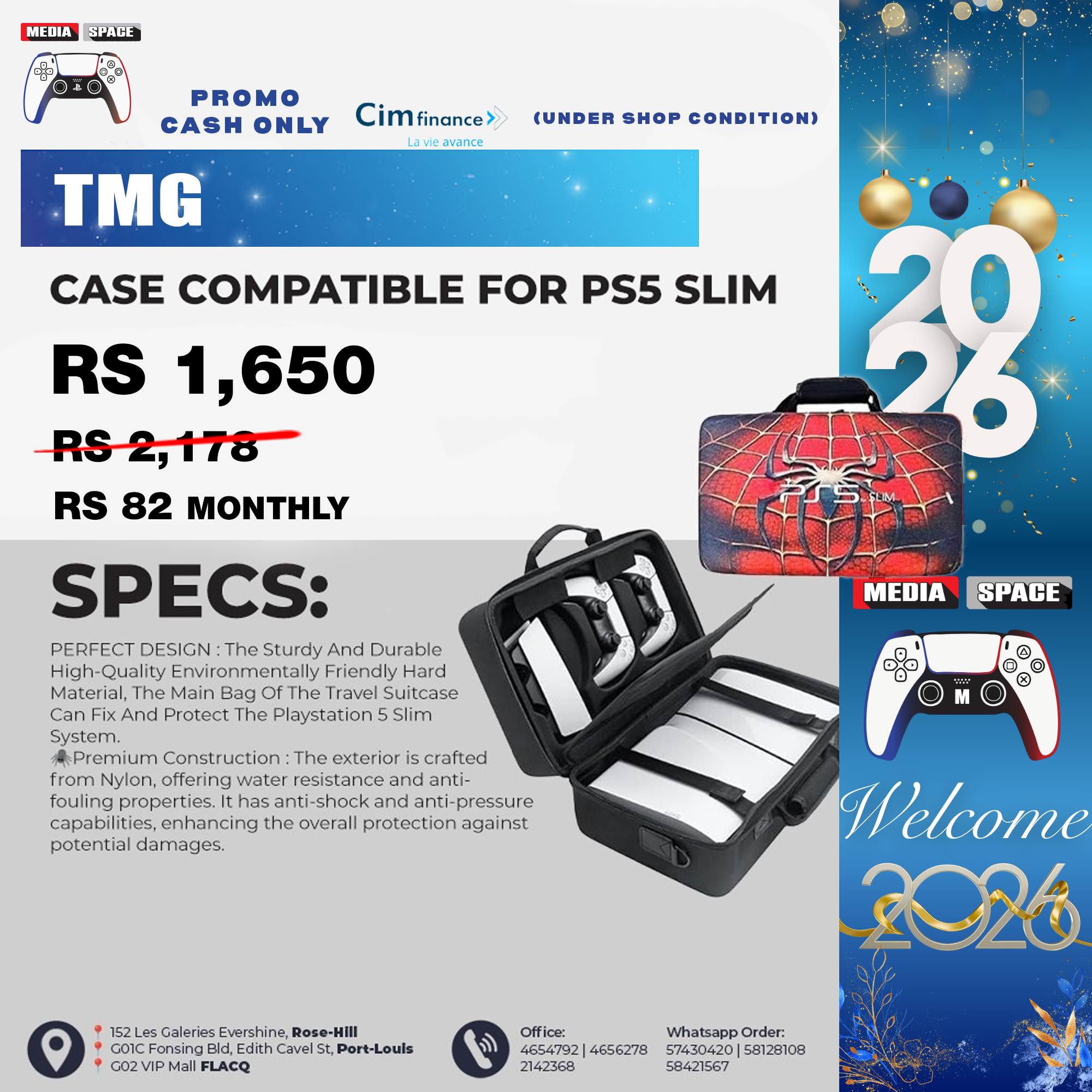 TMG CASE COMPATIBLE FOR PS5 SLIM - Image 2