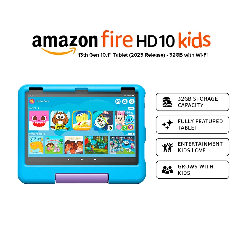 Amazon Fire HD 10 Kids Pro tablet (newest model) ages 6-12. Bright 10.1" HD screen, includes ad-free content, robust parental controls, 13-hr battery and slim case for older kids - Image 3