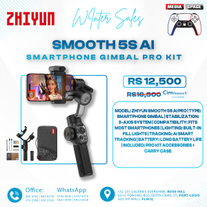 ZHIYUN Smooth 5S AI Pro Gimbal Stabilizer for Smartphone 3-Axis Phone