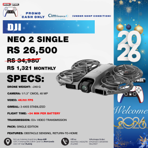 DJI Neo 2 (Drone Only), Lightweight & Foldable 4K Drone With Camera, Palm Takeoff & Landing, Gesture Control, ActiveTrack, Omnidirectional Obstacle Sensing