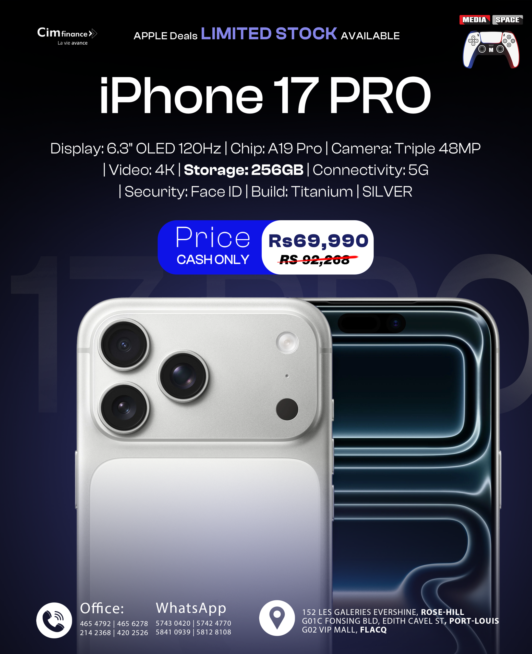 Apple iPhone 17 PRO 256GB