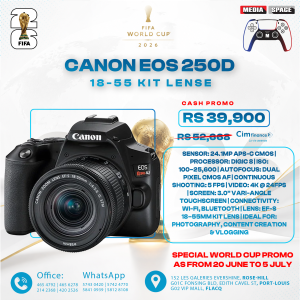 Canon Camera EOS 250D Rebel SL3 200D II DSLR Digital Camera Fotografica Profesional With EF-S 18-55mm Lens (NEW)