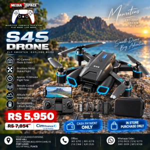 S4S 4K Professional Drone Mini Drone with Camera, Cool Light, Brushless Obstacle Avoidance, Remote Control, 8K (720P)