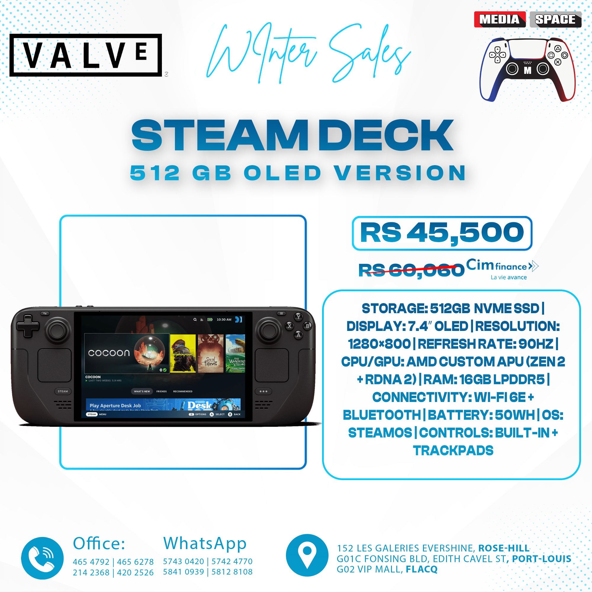 Steam Deck Oled 512GB - MediaSpace