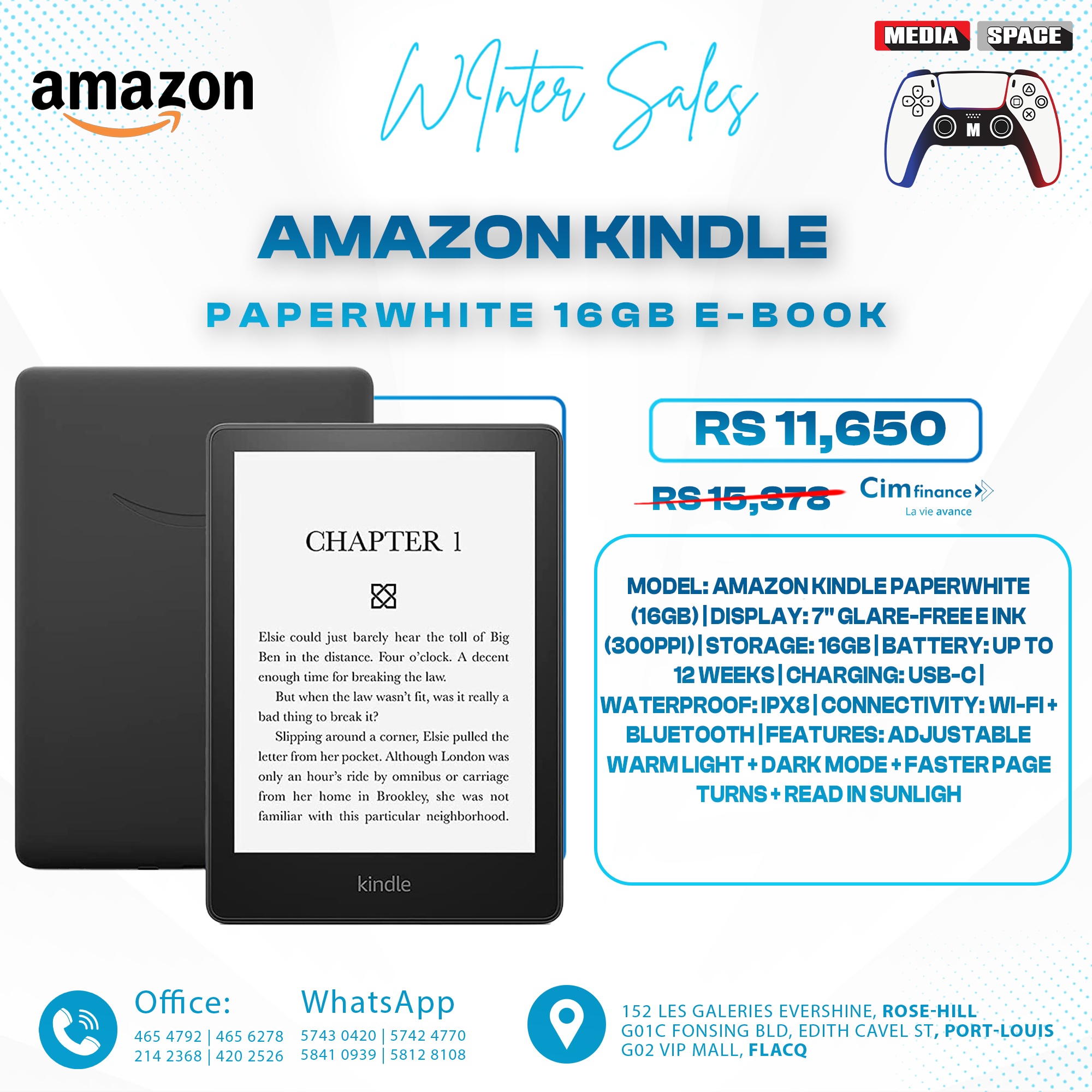 Amazon Kindle PAPERWHITE 16GB Gen 12