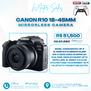 Canon EOS R10 Mirrorless Camera 18-45mm Lens 24.2MP