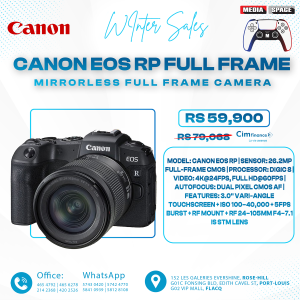 Canon EOS RP Full Frame Mirrorless Vlogging Portable Digital Camera with 26.2MP Full-Frame with lens 24-105