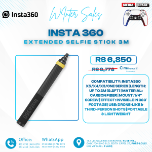 Insta360 X3 X4 New Version 3m Ultra-long Extended Edition Carbon Fiber Selfie Stick Accessories For Insta 360 ONE X2 / ONE RS