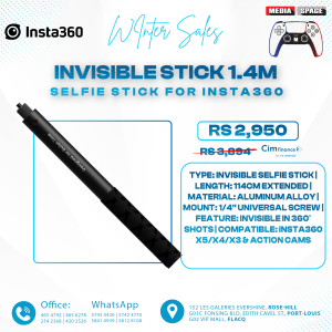 Insta360 114cm Invisible Selfie Stick for X5 / X4 / X3