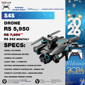 S4S 4K Professional Drone Mini Drone with Camera, Cool Light, Brushless Obstacle Avoidance, Remote Control, 8K (720P)