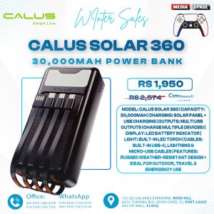 Calus Solar 360 30000mah Solar Powerbank