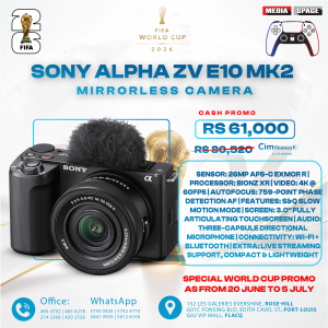 Sony ZV-E10 II Mirrorless Vlog Camera with 16-50mm Lens Kit (Black)
