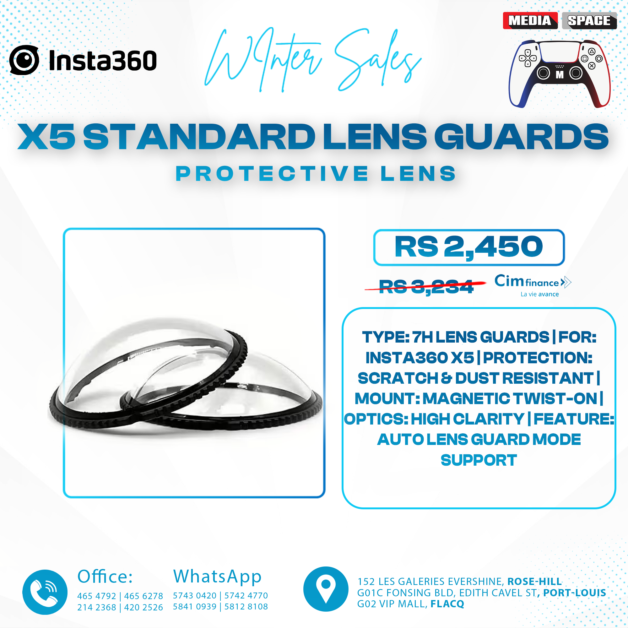 X5 Standard Lens Guards