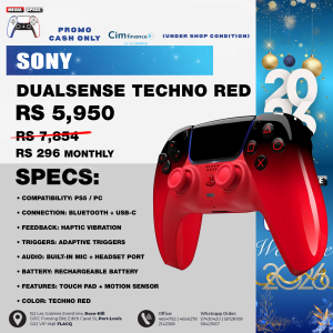 PlayStation DualSense® Wireless Controller – Techno Red - For PS5, PC, MAC & Mobile