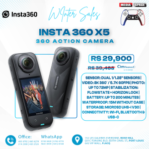Insta360 X5 Waterproof 15m  8K 360 HDR Video 72MP Photo 4K60fps Single-Lens Insta 360 X 5 Sports Camera