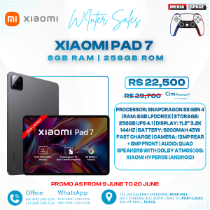 Xiaomi Mi Pad 7 Tablet PC Snapdragon 7+ Processor 11.2-inch 3.2K 144Hz Display 8850 mAh Battery 45W fast charging HyperOS 2 8GB 256GB