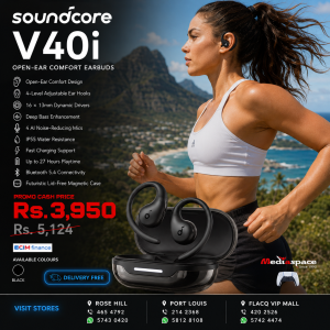 Soundcore V40i by Anker, Open-Ear Headphones, Clear Design, Lidless Case, 4 Adjustable Positions for Every Ear Size, Richer Bass, IP55, 21H Playtime, AI Clear Calls, Bluetooth 5.4, App Control