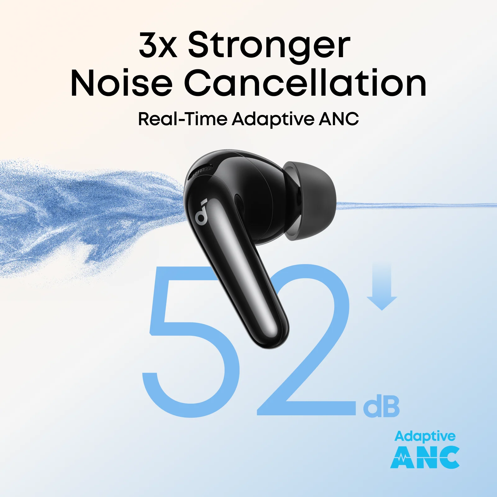 SoundCore R60i NC, 6-Mics, Real-Time (ANC) Adaptive Noise Cancelling, Hi-Res Sound, Wireless Bluetooth Earbuds, Translation Earbuds, 50H Playtime - Image 4