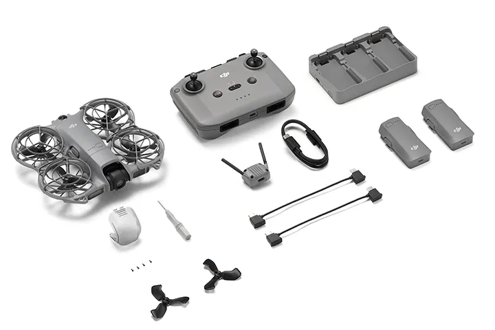 DJI Neo 2 Fly More Combo (Drone Only), 4K Drone With Camera, Palm Takeoff & Landing, Gesture Control, ActiveTrack, Omnidirectional Obstacle Sensing, 3 Batteries - Image 2