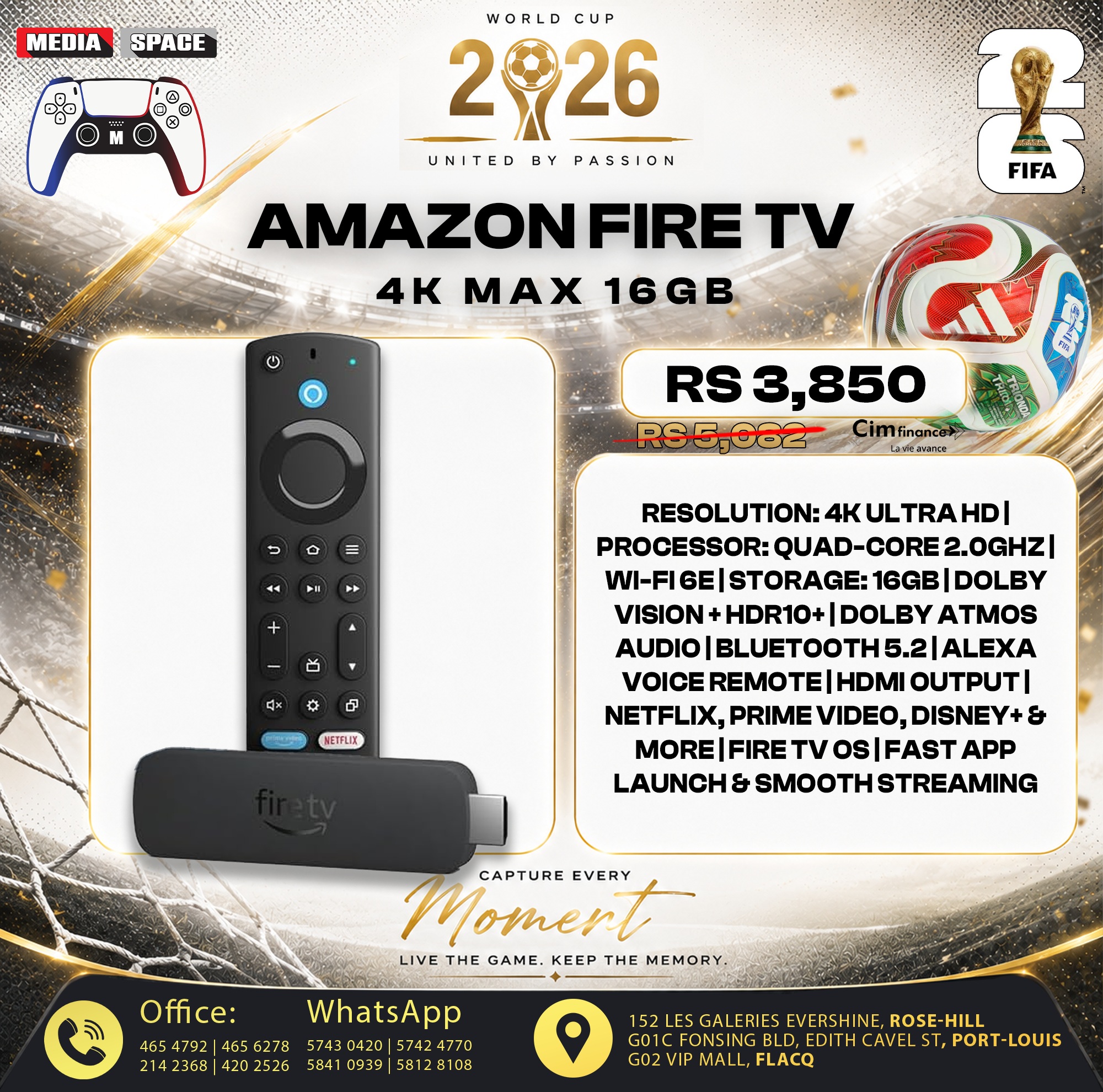 Amazon Fire TV Stick 4K Max our most powerful 4K streaming stick