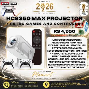 HCS 350 Max Gaming Projector (Smart TV + Android Stick) - HCS350