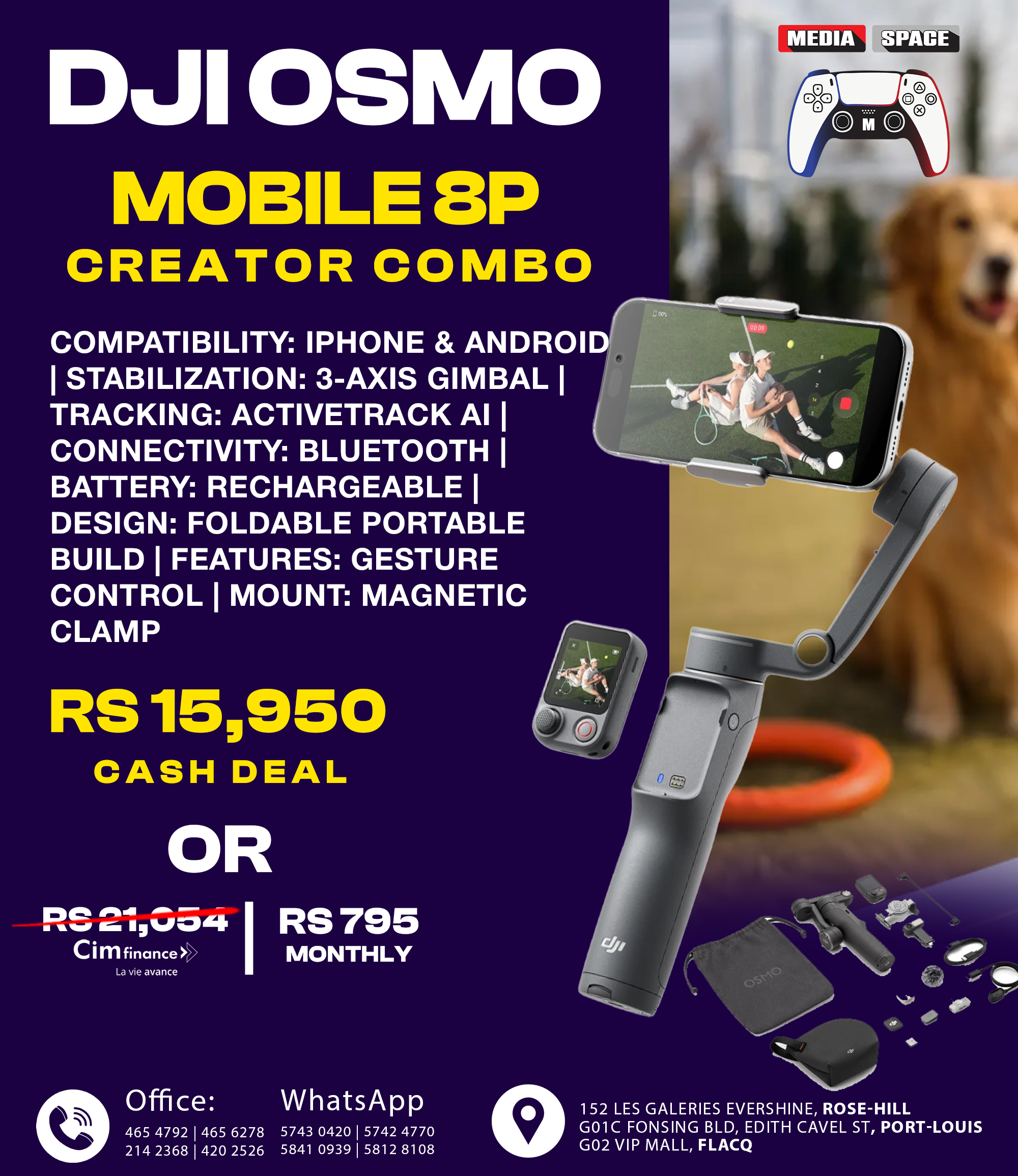 DJI Osmo Mobile 8P Creator Combo