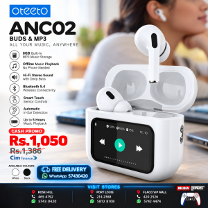 Oteeto wireless EARBUDS with MP3 Storage  Model ANC02