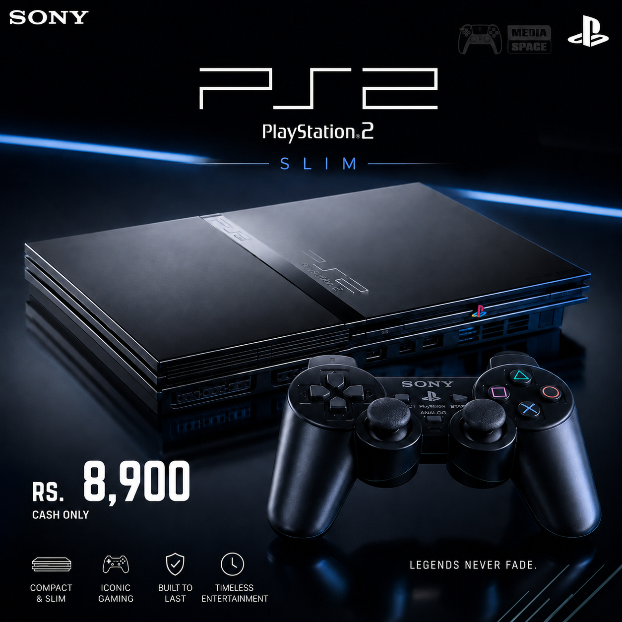 PlayStation 2 Slim Console PS2 - Image 2