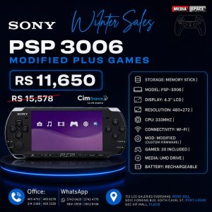 Sony Playstation Portable (PSP) 3006 Series Handheld Gaming Console System (Renewed)